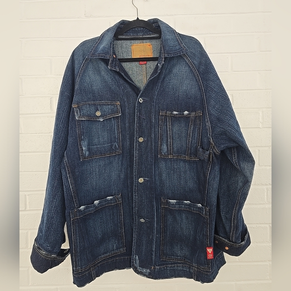 Guess Men's Cotton Jacket Size L Made In Mexico